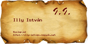 Illy István névjegykártya